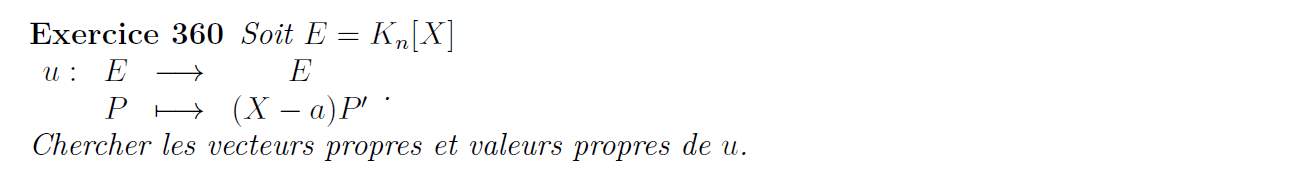 Calcul de valeurs propres et vecteurs propres