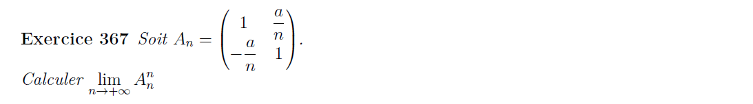 Puissance de matrice