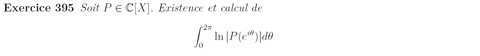 Intégrale à calculer
