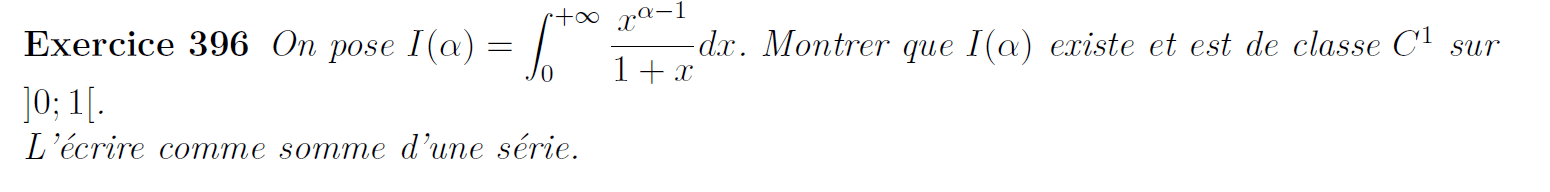 Intégrale à paramètres