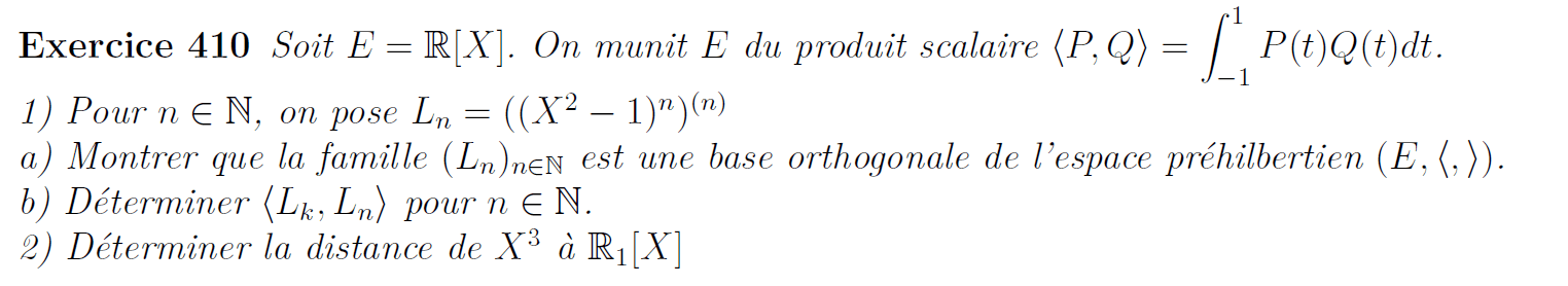 Famille orthogonale classique