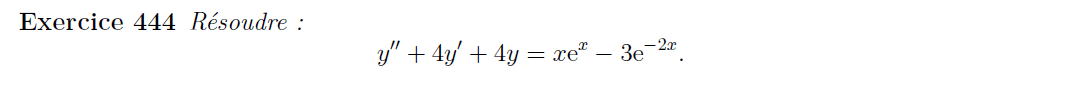 Equation différentielle d'ordre 2 avec second membre