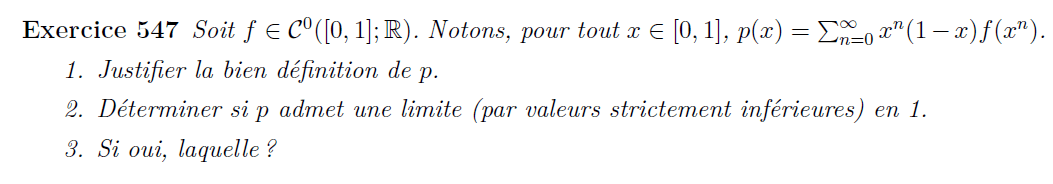 Série de fonctions