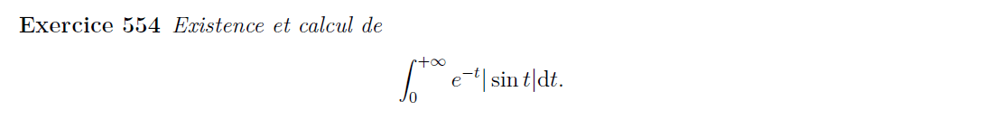 Intégrale impropre, valeur absolue