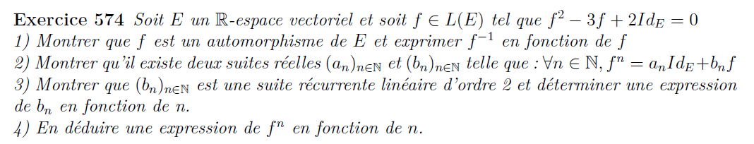 Endomorphisme défini pour un polynôme annulateur