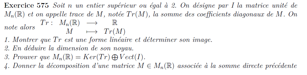 Trace exercice de base