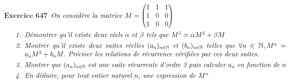 Puissance de matrice