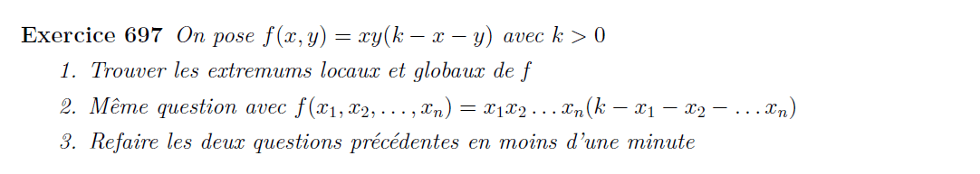 Fonction à plusieurs variables