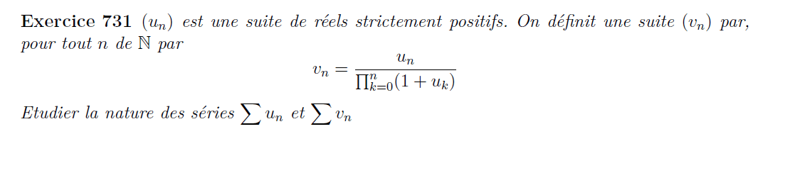 Comparaison de séries