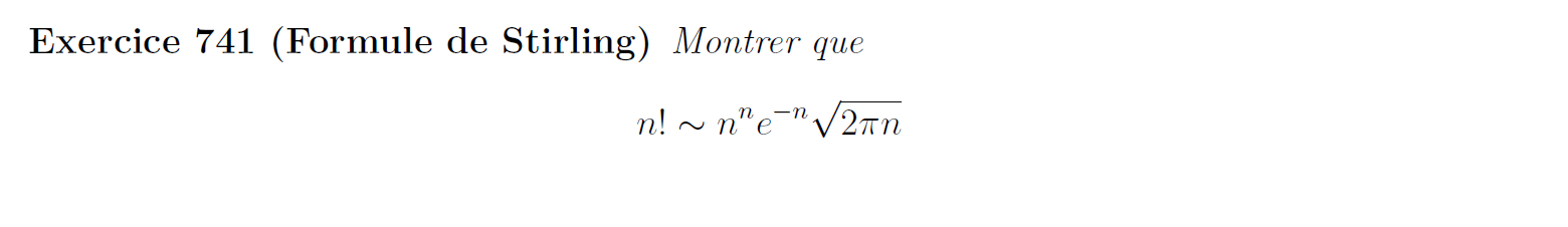 Formule de stirling