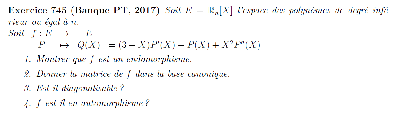 Application linéaire de polynômes