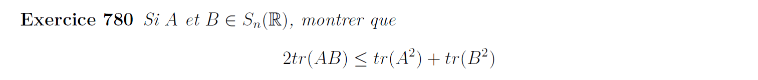 Inégalité de traces