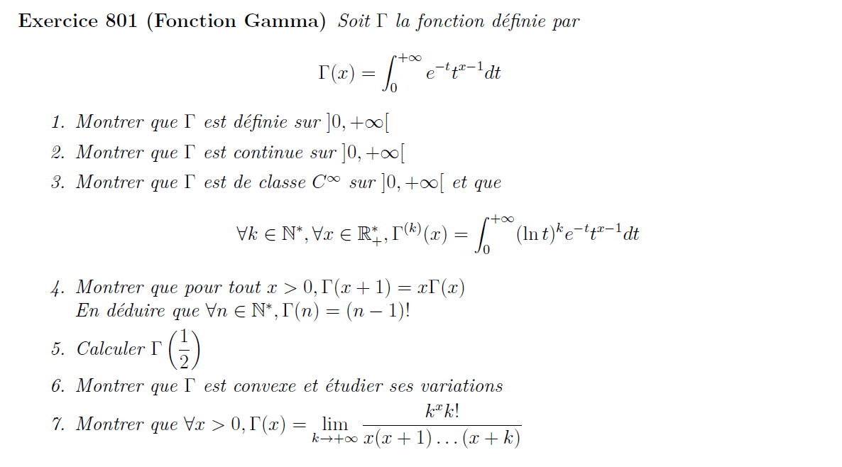 Fonction Gamma