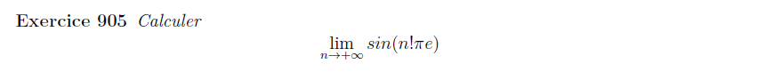 Limite de sin à calculer