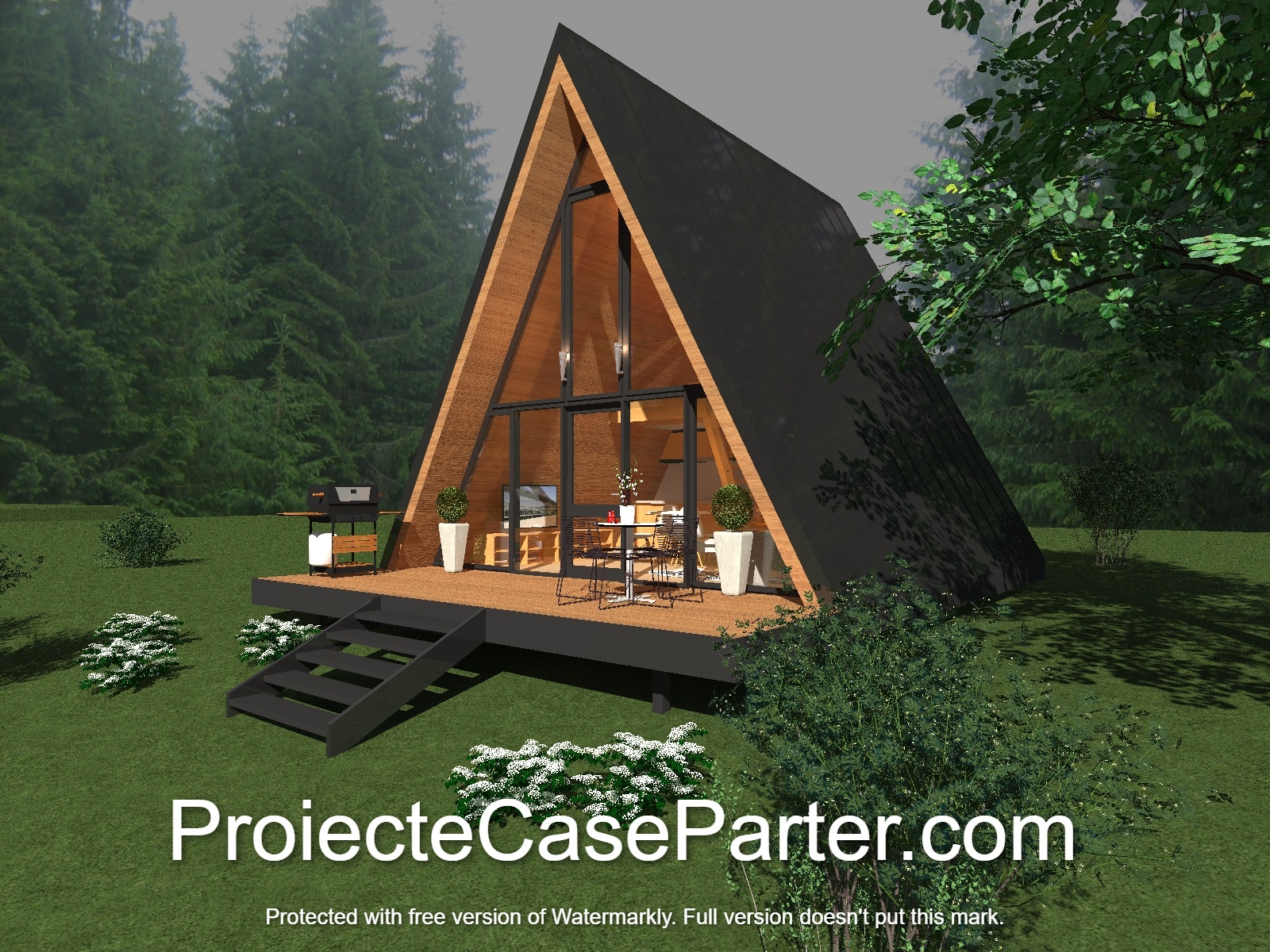 Casa A Frame - 6 x 6 m