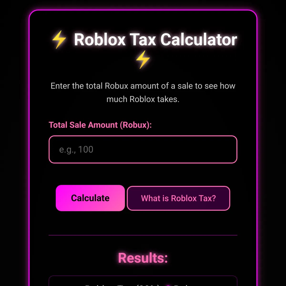 Roblox Tax Calculator 0197dcf2 E0a0 7144 A06e