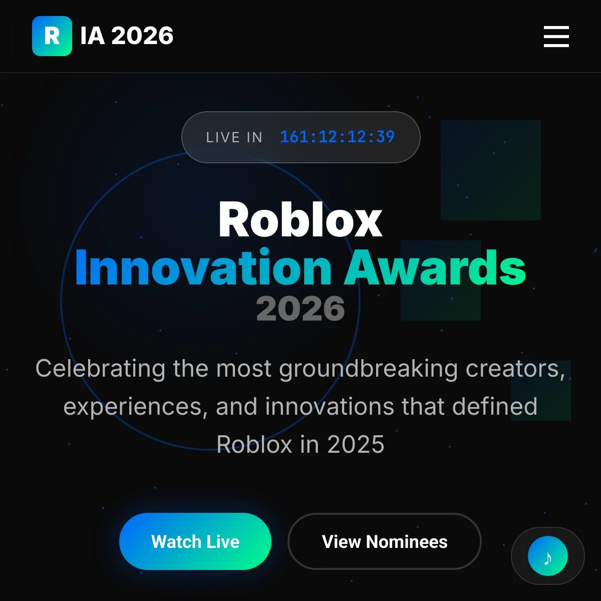 Roblox Innovation Awards 2026 0198b1d8 D043 7c97 Bdd7