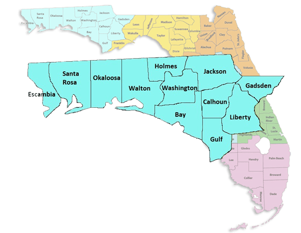 Northwest Florida Map Adventure Awaits.