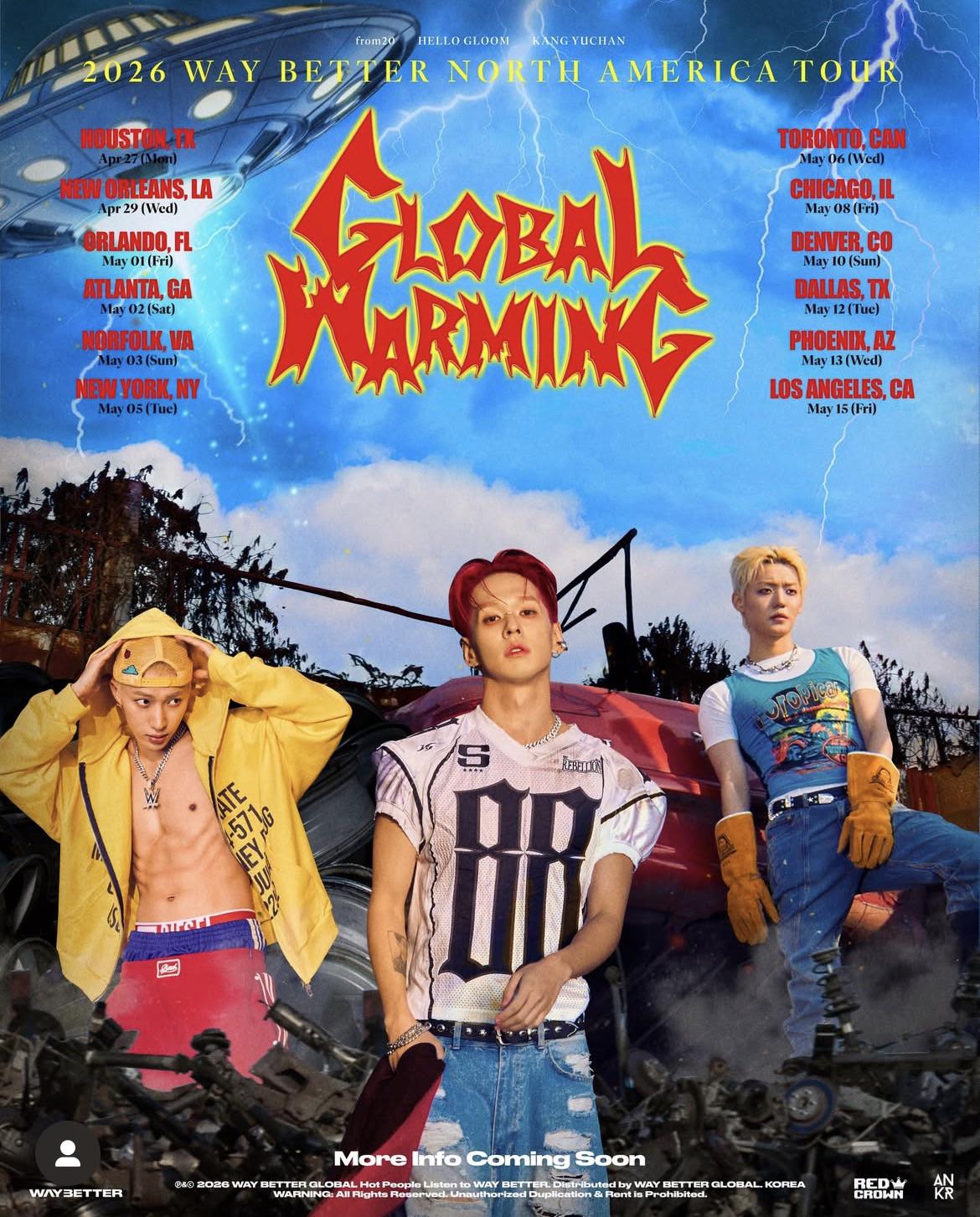 WAY BETTER Announces North American Dates and Cities for their  “Global Warming” Tour