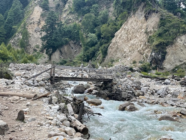 One of the many river crossings