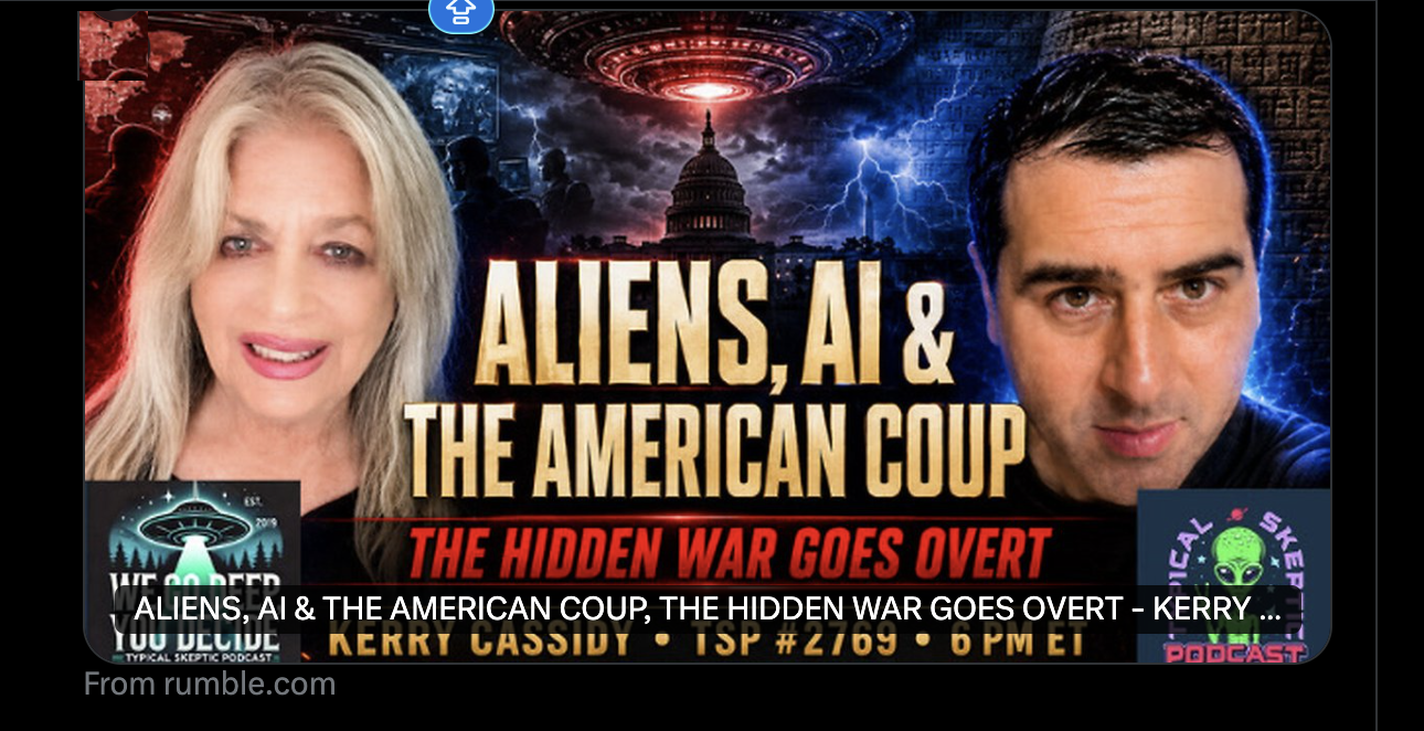ALIENS, AI AND THE AMERICAN COUP D’ETAT, STOLEN ELECTION