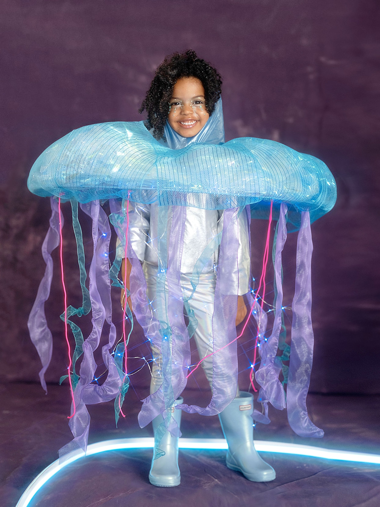 Diy jellyfish halloween costume • sea creature costume