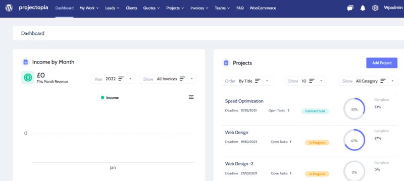 How To Generate Project Management Quotes Using Projectopia Projectopia - Premium Minimal Background Gallery - High Resolution
