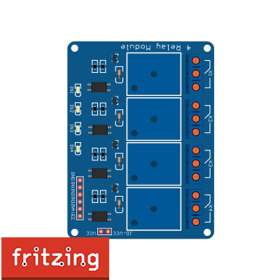 4 Channel Power Relay.fzpz ( Fritzing Part )