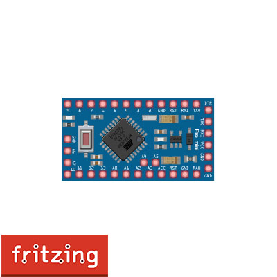 Arduino Pro Mini 35pin Clone (3V3).fzpz ( Fritzing Part )