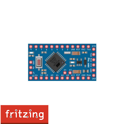 Arduino Pro Mini 35pin Clone (5V).fzpz ( Fritzing Part )