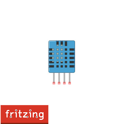 DHT11 Humitidy and Temperature Sensor.fzpz ( Fritzing Part )