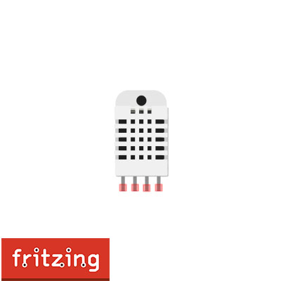 DHT22 Humidity and Temperature Sensor.fzpz ( Fritzing Part )