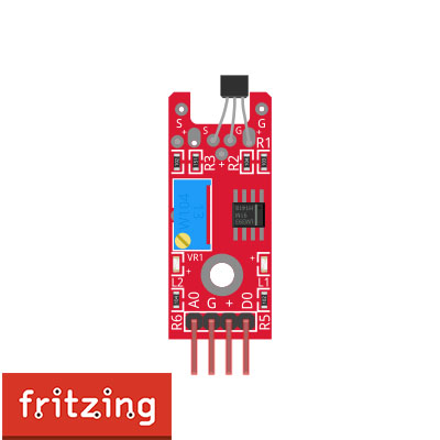 KY-024 Linear Hall Magnetic Sensor Module.fzpz ( Fritzing Part )