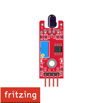 KY-026 Flame Sensor Module.fzpz ( Fritzing Part )