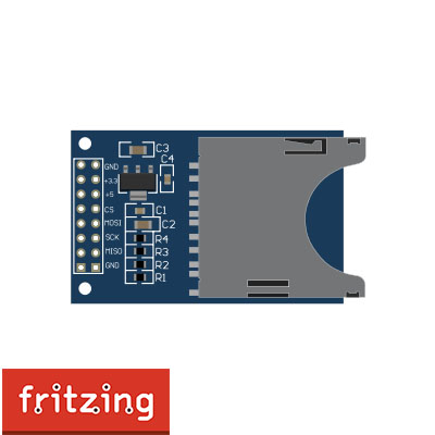 LC Studio SD Card Module.fzpz ( Fritzing Part )