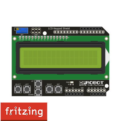 LCD Keypad Shield.fzpz ( Fritzing Part )