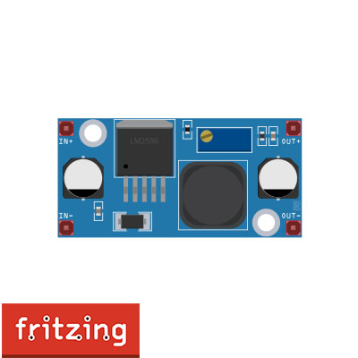 LM2596 step down module.fzpz ( Fritzing Part )