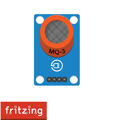 MQ-3 breakout.fzpz ( Fritzing Part )