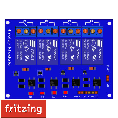 Module 4 Relais 5V.fzpz ( Fritzing Part )