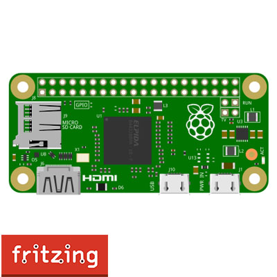 Raspberry Pi Zero.fzpz ( Fritzing Part )