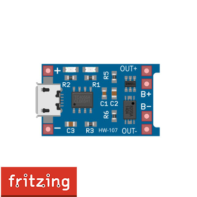 TP4056 Module.fzpz ( Fritzing Part )