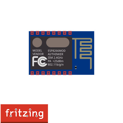 ESP8266-12 WiFi Module.fzpz ( Fritzing Part )