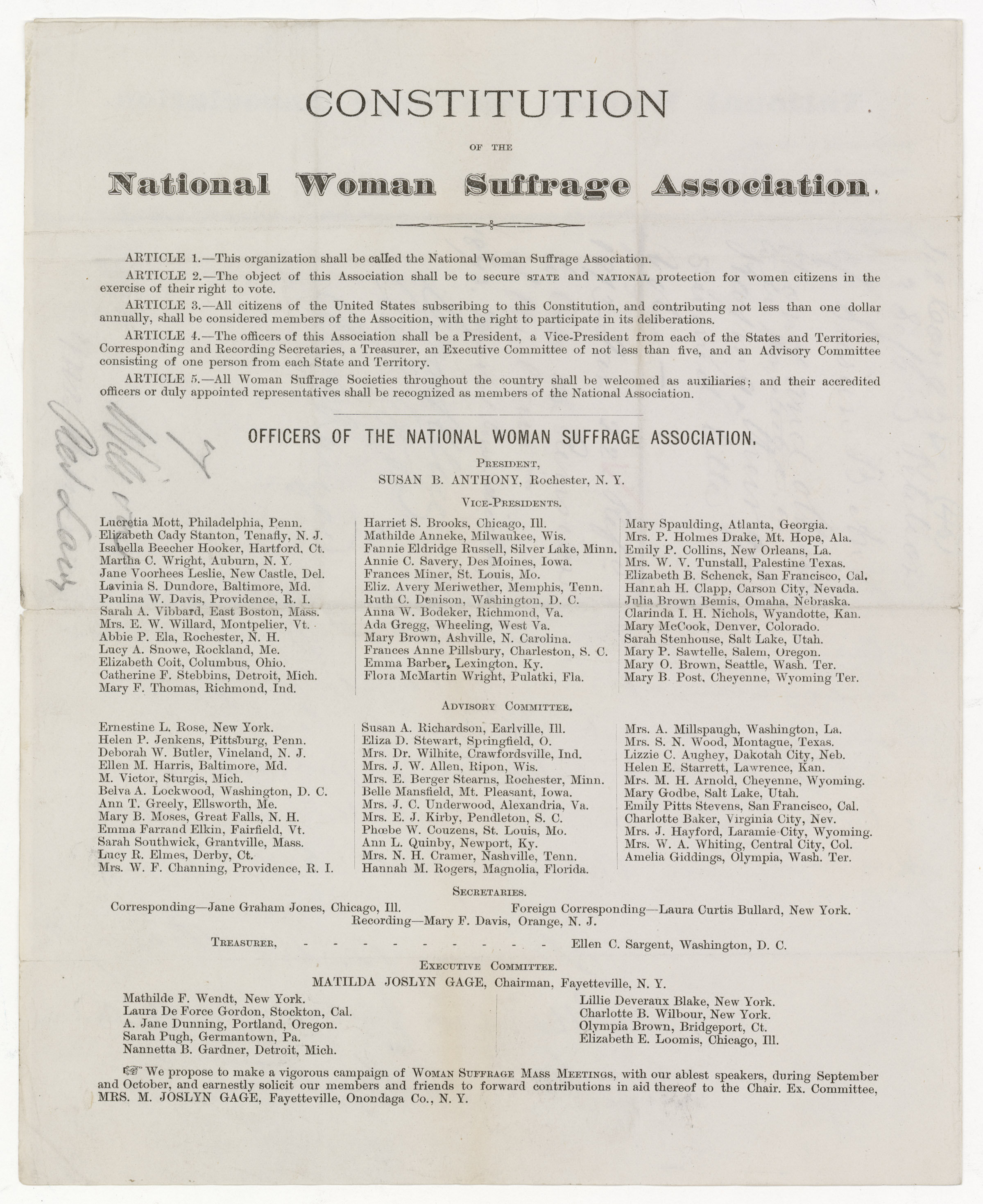 Change at their fingertips: Women&rsquo;s petitions to Congress – Pieces 