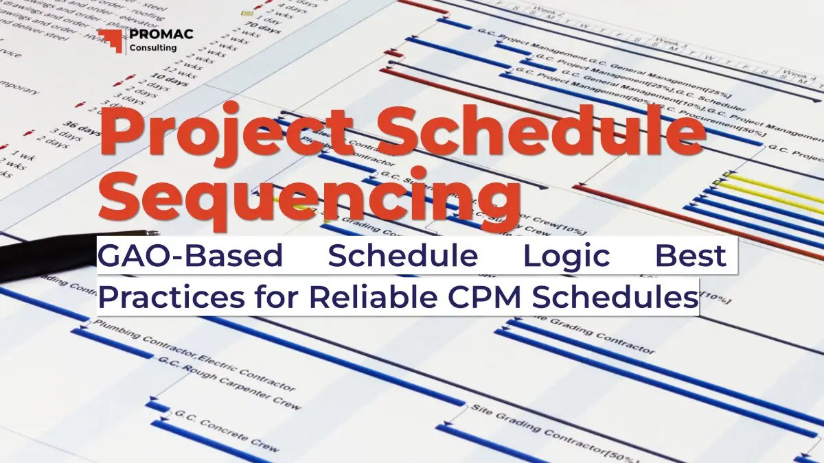 Project Schedule Sequencing: GAO-Based Schedule Logic Best Practices for Reliable CPM Schedules