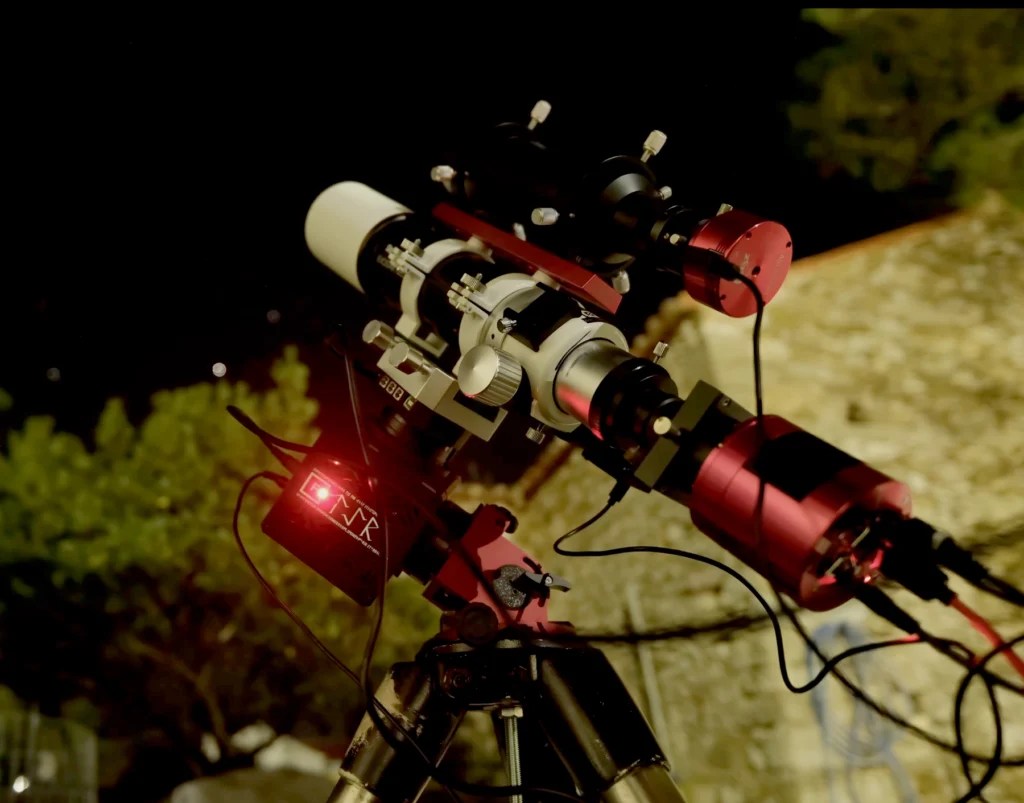 Prometheus Astro TÝR Harmonic Drive Telescope Mount Series with Skywatcher ED72