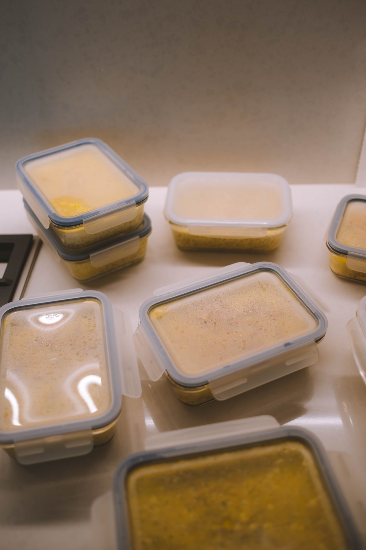 boîtes de conservation en plastique