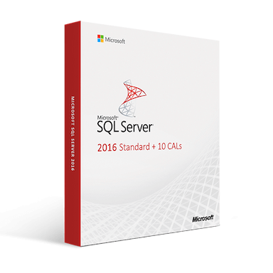 microsoft sql server 2016 standard 10 cals
