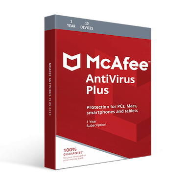 mcafee antivirus plus 10 devices 1 year