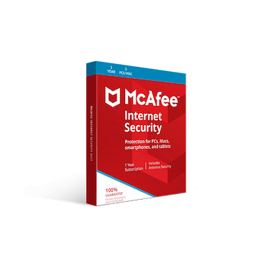 mcafee internet security 3 devices 1 year