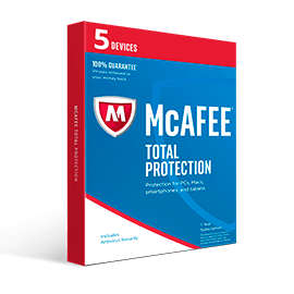 mcafee internet security 5 devices 1 year